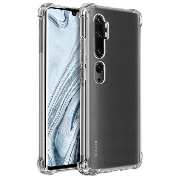 Coque Xiaomi Mi Note 10 / 10 Pro Silikon Antichockar Förstärkta hörn Akashi Transparent