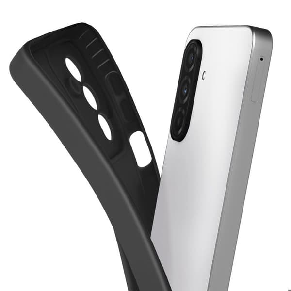 Coque för Samsung Galaxy A26 Silikon Slät Kamera Blockerad Skyddad Svart