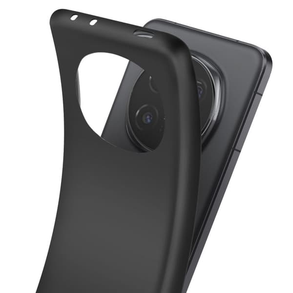 Coque för Honor Magic 7 Pro Silikon Mjuk Tunn Beläggning Mayaxess Svart