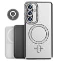 Miniatyrbild 4 av 5: Coque Diamant för Samsung Galaxy A36 MagSafe Contour Strass Svart
