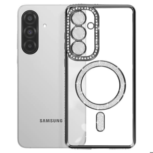 Coque Diamant för Samsung Galaxy A36 MagSafe Contour Strass Svart
