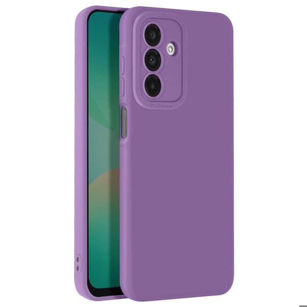 Coque för Samsung Galaxy A26 Silikon Slät Kamera Blockerad Skyddad Lila