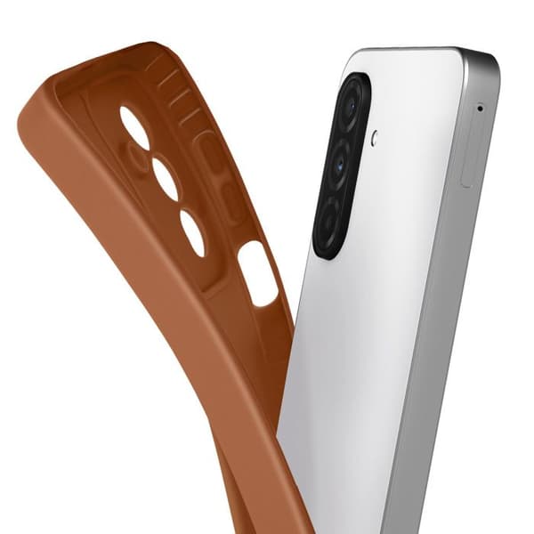 Siliconefodral för Samsung Galaxy A26, Sleek, Skydd för Kamerablocket, Brun