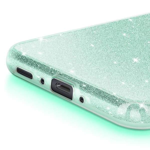 Coque Paillette för Samsung Galaxy A35 Silikon Ultra tunn Grön