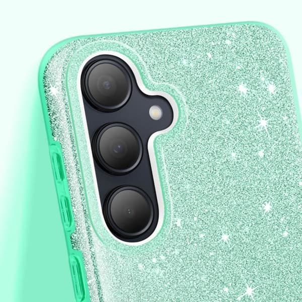 Coque Paillette för Samsung Galaxy A35 Silikon Ultra tunn Grön