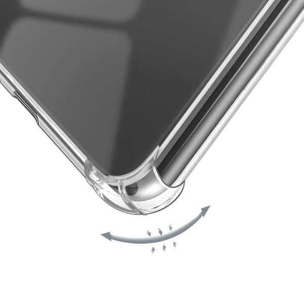 Samsung Galaxy J4 Plus Skal Stötabsorberande Flexibel Förstärkta Hörn Transparent