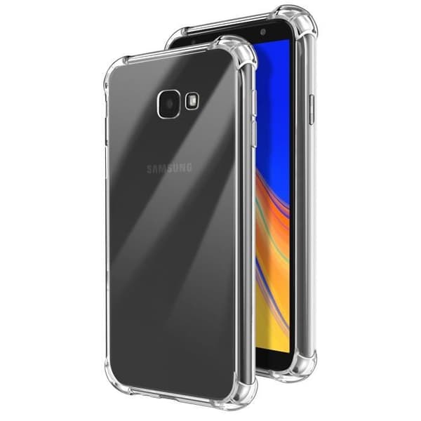 Samsung Galaxy J4 Plus Skal Stötabsorberande Flexibel Förstärkta Hörn Transparent