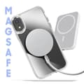 Miniatyrbild 3 av 4: Coque MagSafe för iPhone XR Bakfäste i Glas Färg Silver