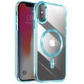 Miniatyrbild 1 av 4: Coque MagSafe för iPhone XS och X Bakparti Glas Färg Blå