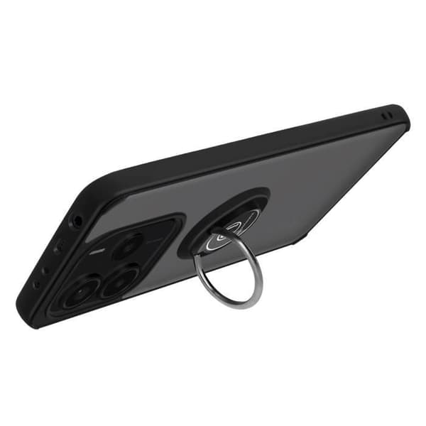 Coque för Xiaomi Redmi Note 14 5G med Video Stöd Ring Svart