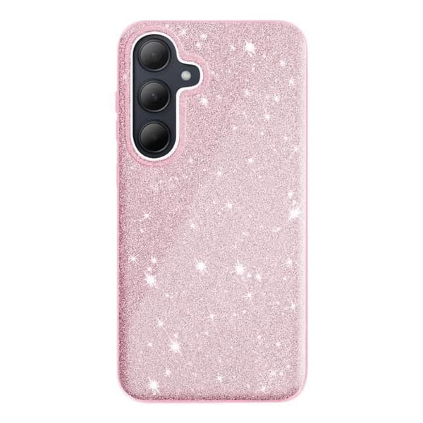 Coque Paillette för Samsung Galaxy A35 Ultra tunn silikon Rosa