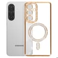 Miniatyrbild 5 av 5: Coque Diamant för Samsung Galaxy A36 MagSafe Kontur Strass Guld