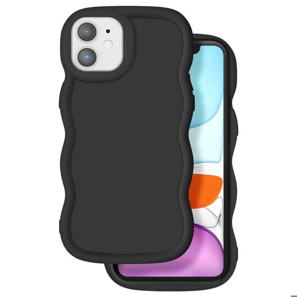 Silikonskydd för iPhone 11 Stötabsorberande Candy-serien Svart