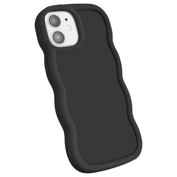 Silikonskydd för iPhone 11 Stötabsorberande Candy-serien Svart