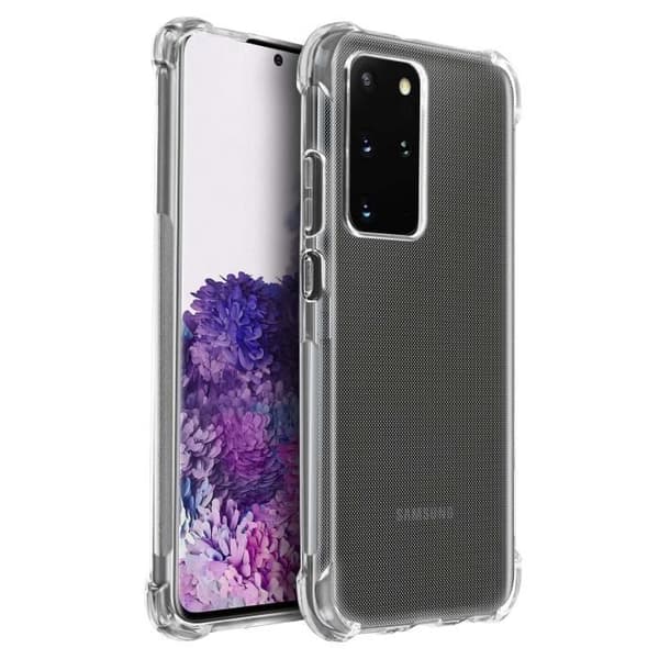 Coque - AKASHI - Galaxy S20 Plus - Flexibel - Stötsäker - Transparent Vit