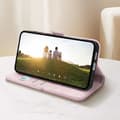 Miniatyrbild 3 av 4: Ärende för Samsung S24 FE Fodral Plånbok Dubbel Magnetlås Rosa Pudrig