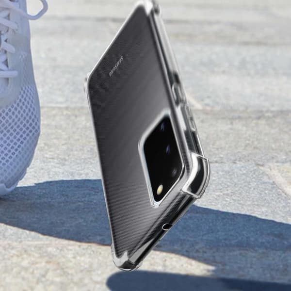 Coque - Akashi - Galaxy S20 - Flexibel - Stötsäker - Transparent Vit