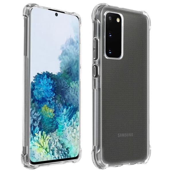 Coque - Akashi - Galaxy S20 - Flexibel - Stötsäker - Transparent Vit