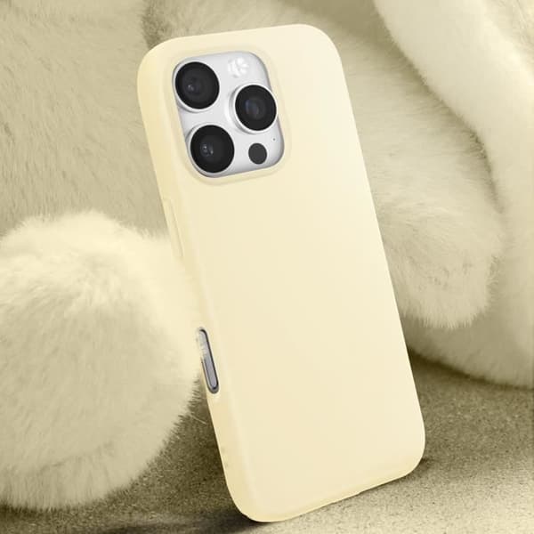Coque för iPhone 16 Pro Max Semi-rigida Soft-touch Antifingerprint Gul