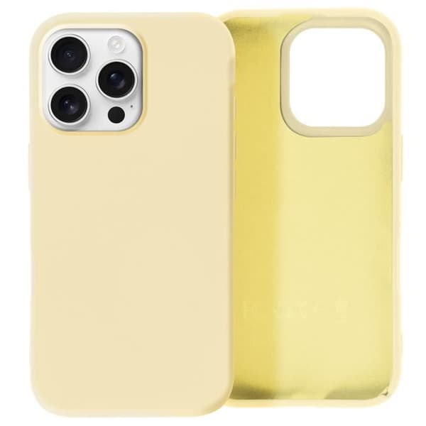 Coque för iPhone 16 Pro Max Semi-rigida Soft-touch Antifingerprint Gul