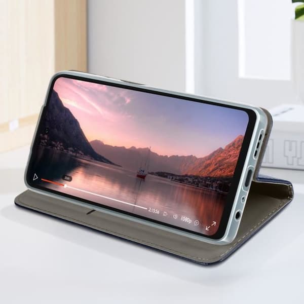 Etui för Oppo A60 Klapp med Magnetisk Kortfack Blå Natt