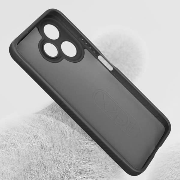 Skyddsfodral för Xiaomi Redmi 13 Stötabsorberande Silikon Texturerad 3D Svart