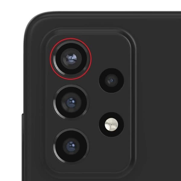 Ultravidvinkelkameralins för Samsung Galaxy A72 och A52 Transparent