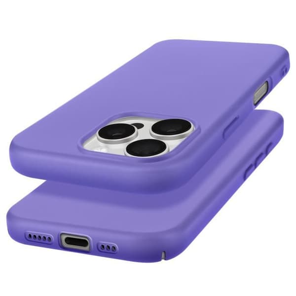 Coque för iPhone 16 Pro Max Semi-rigid Soft-touch Anti-spår Lila
