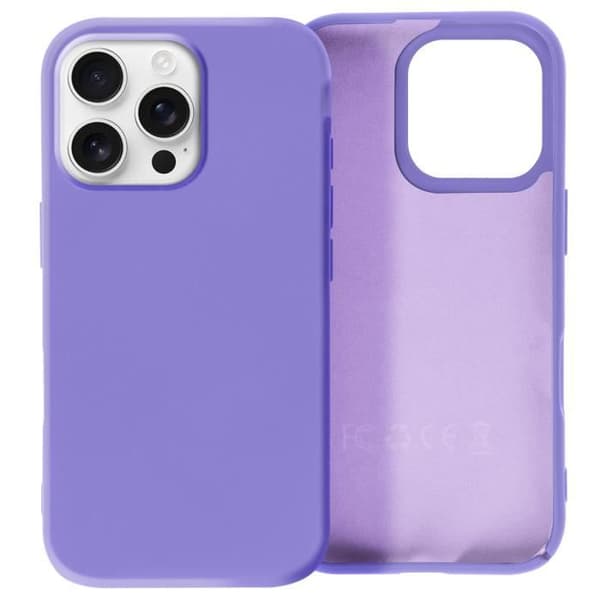 Coque för iPhone 16 Pro Max Semi-rigid Soft-touch Anti-spår Lila