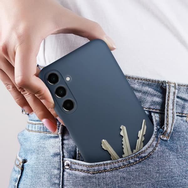 Coque för Samsung Galaxy A16 Semi-rigid Soft-touch Anti-spår Blå Natt