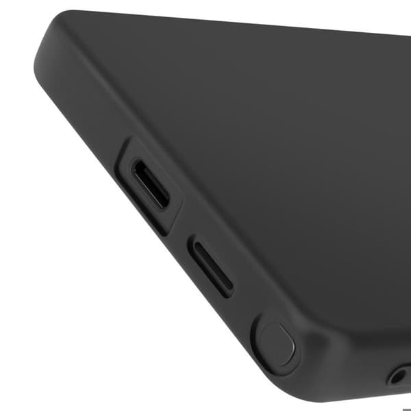 Coque för Samsung Galaxy S25 Ultra Semi-rigid Soft-touch Anti-fingeravtryck Svart