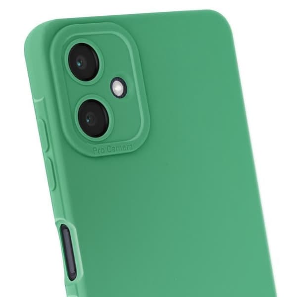 Coque för Samsung Galaxy A06 Silikon Matt Kamerablok Skyddad Grön