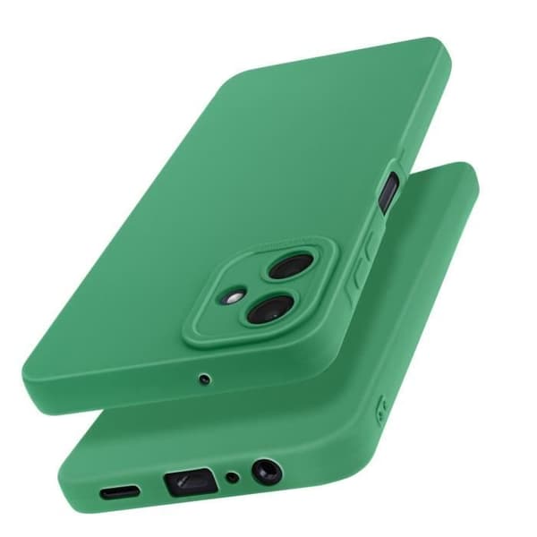 Coque för Samsung Galaxy A06 Silikon Matt Kamerablok Skyddad Grön