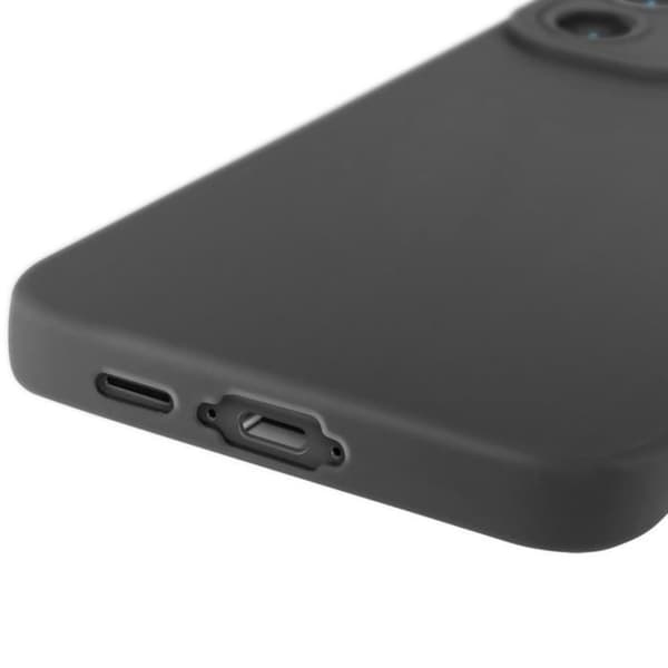 Siliconfodral för Samsung Galaxy S24 FE Mat Blockerad Kameraskydd Svart