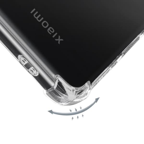 Skydd för Xiaomi 14T Pro Stötabsorberande Flexibel Förstärkta Kanter Transparent