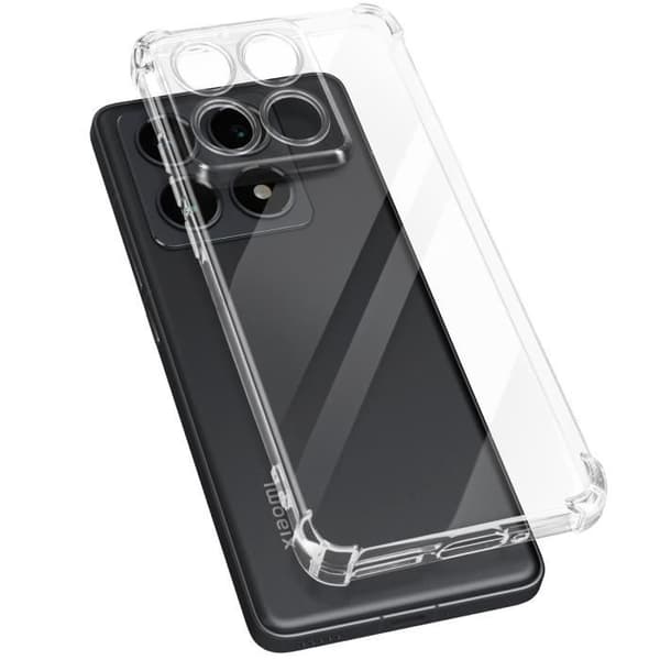 Skydd för Xiaomi 14T Pro Stötabsorberande Flexibel Förstärkta Kanter Transparent