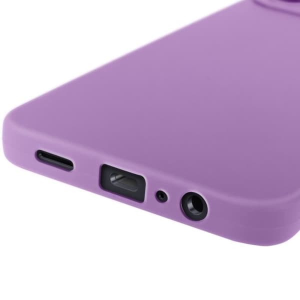 Coque för Samsung Galaxy A06 Silikon Matt Kamera Skyddad Lila