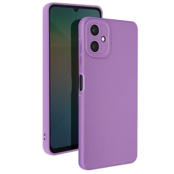 Coque för Samsung Galaxy A06 Silikon Matt Kamera Skyddad Lila