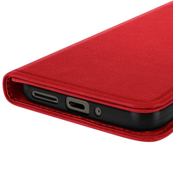 Fodral för Google Pixel 9 Pro XL Flip Wallet och Video Stöd Röd