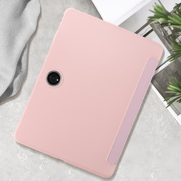Fodral för Oneplus Pad 2 Klappbart Videostöd Rosé Champagne
