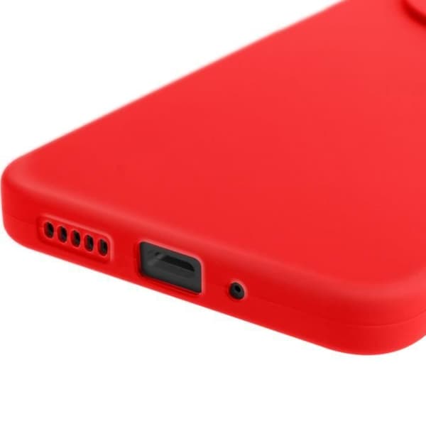 Coque för Xiaomi Redmi 14C Silikon Matt Kamerablokk Skyddad Röd