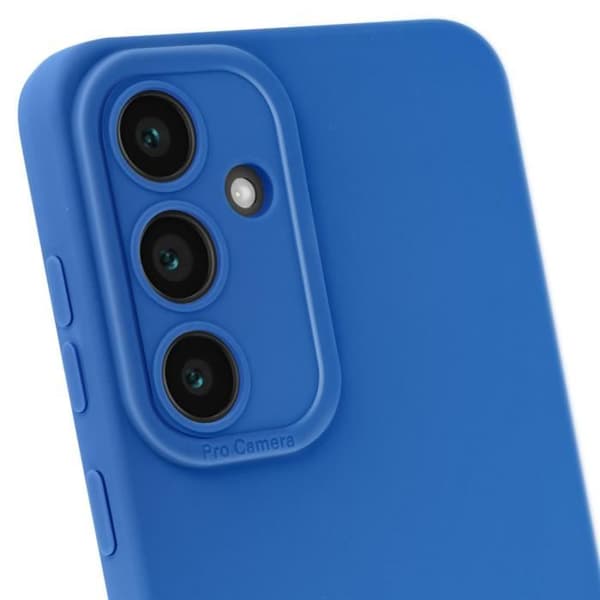 Coque för Samsung Galaxy S24 FE Silikon Matt Kamera Skyddad Blå