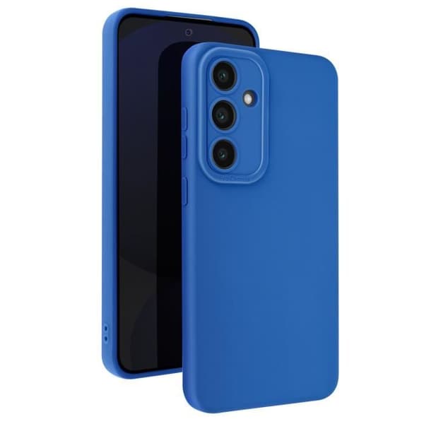 Coque för Samsung Galaxy S24 FE Silikon Matt Kamera Skyddad Blå