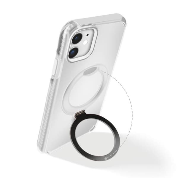MagSafe-skal för iPhone 11 Stötsäker med Fällbart Stöd Vit