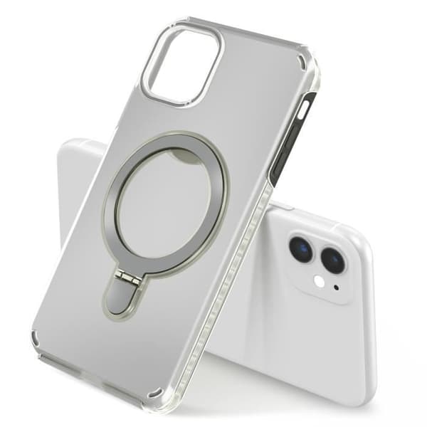 MagSafe-skal för iPhone 12 Pro och 12 Stöttålig med Fällbart Stöd Svart