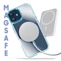 Miniatyrbild 3 av 4: Coque MagSafe för iPhone 12 Pro och 12 Bakre Glas Färg Blå