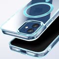 Miniatyrbild 2 av 4: Coque MagSafe för iPhone 12 Pro och 12 Bakre Glas Färg Blå
