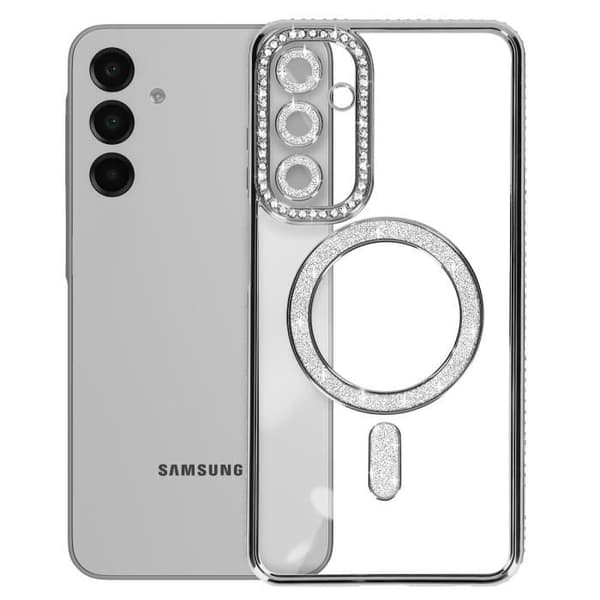 Coque Diamant för Samsung Galaxy A16 MagSafe Contour Strass Svart