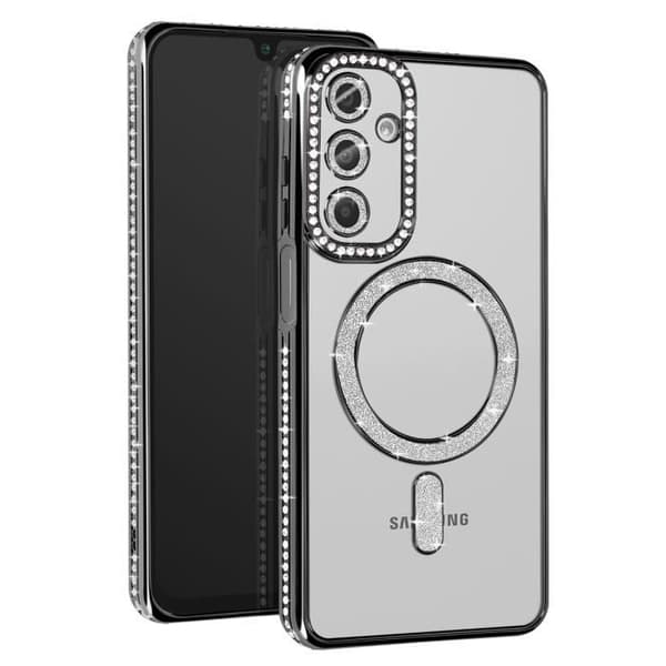 Coque Diamant för Samsung Galaxy A16 MagSafe Contour Strass Svart
