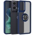 Miniatyrbild 1 av 4: Coque för Motorola Moto G35 med Metallring Video Stöd Blå Natt